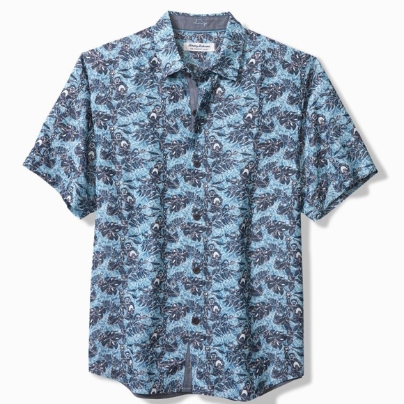 Tommy Bahama Other - Tommy Bahama Men's Coconut Point Capuchin Vines IslandZone Camp Shirt Small